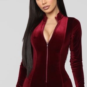 Velvet jumpsuit